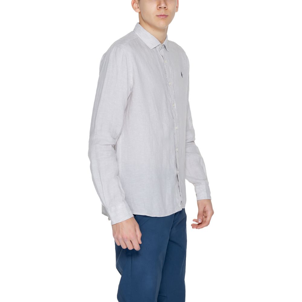 US POLO ASSN. Beige linen shirt